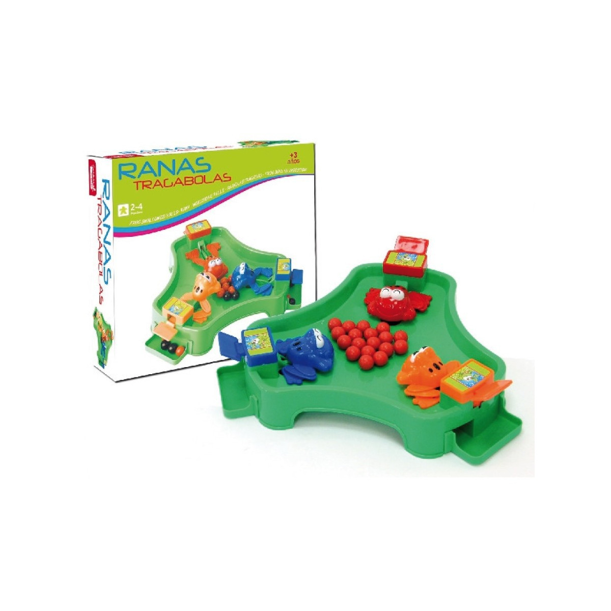 Jeu de société grenouilles mangent des billes