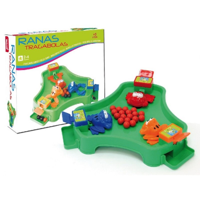 Jeu de société grenouilles mangent des billes