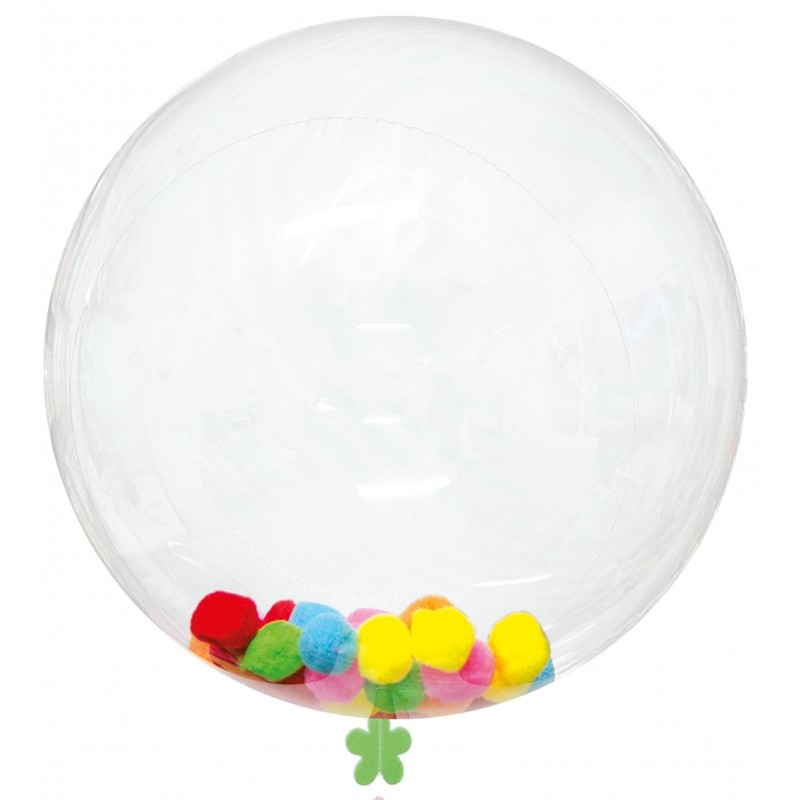 Pack ballon bulle transparent 45 cm