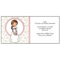 Invitation de fille de première communion