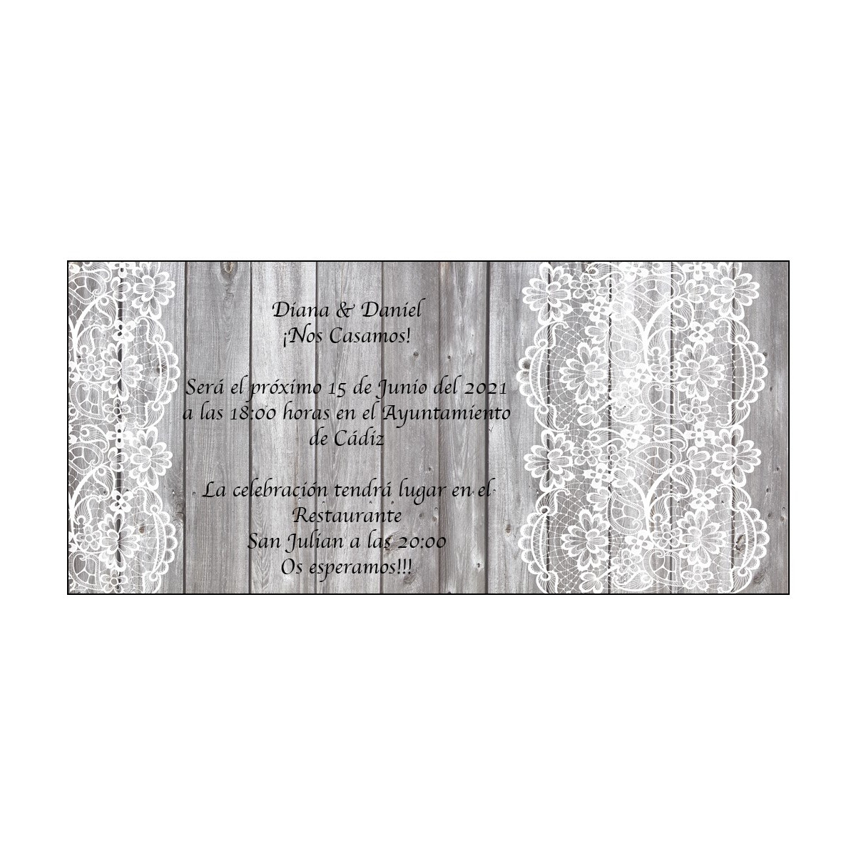 Invitations de mariage élégantes