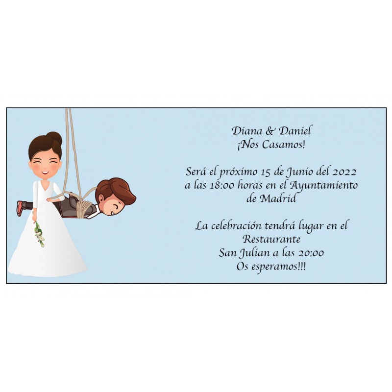 Invitation de mariage drôle Invitation de mariage drôle