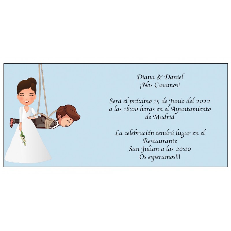 Invitation de mariage drôle