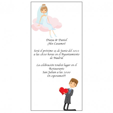 faire part mariage ballon