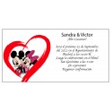 Invitations de mariage mickey et minnie