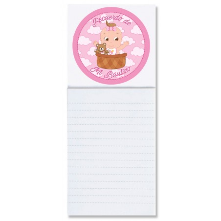 Bloc Notes Avec Aimant Pour Un Baptême