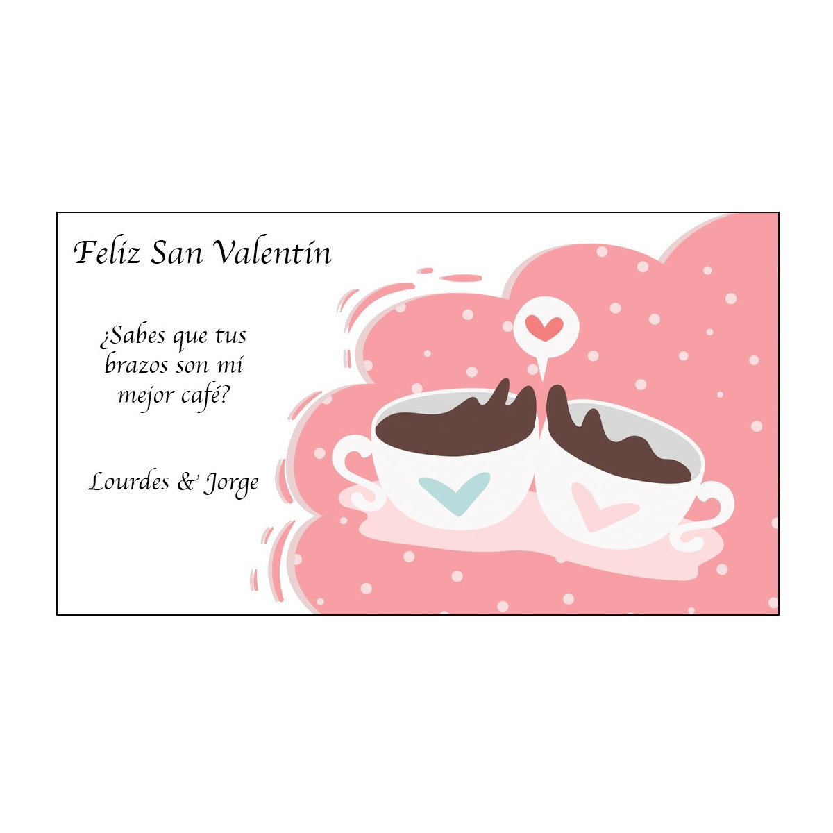 Carte de Saint-Valentin personnalisée