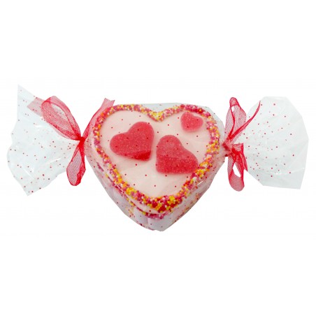 Petit Gâteau De Bonbons En Forme De Coeur