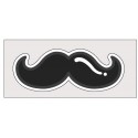 Étiquette moustache