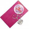Porte clés coeur personnalisé pour la saint valentin
