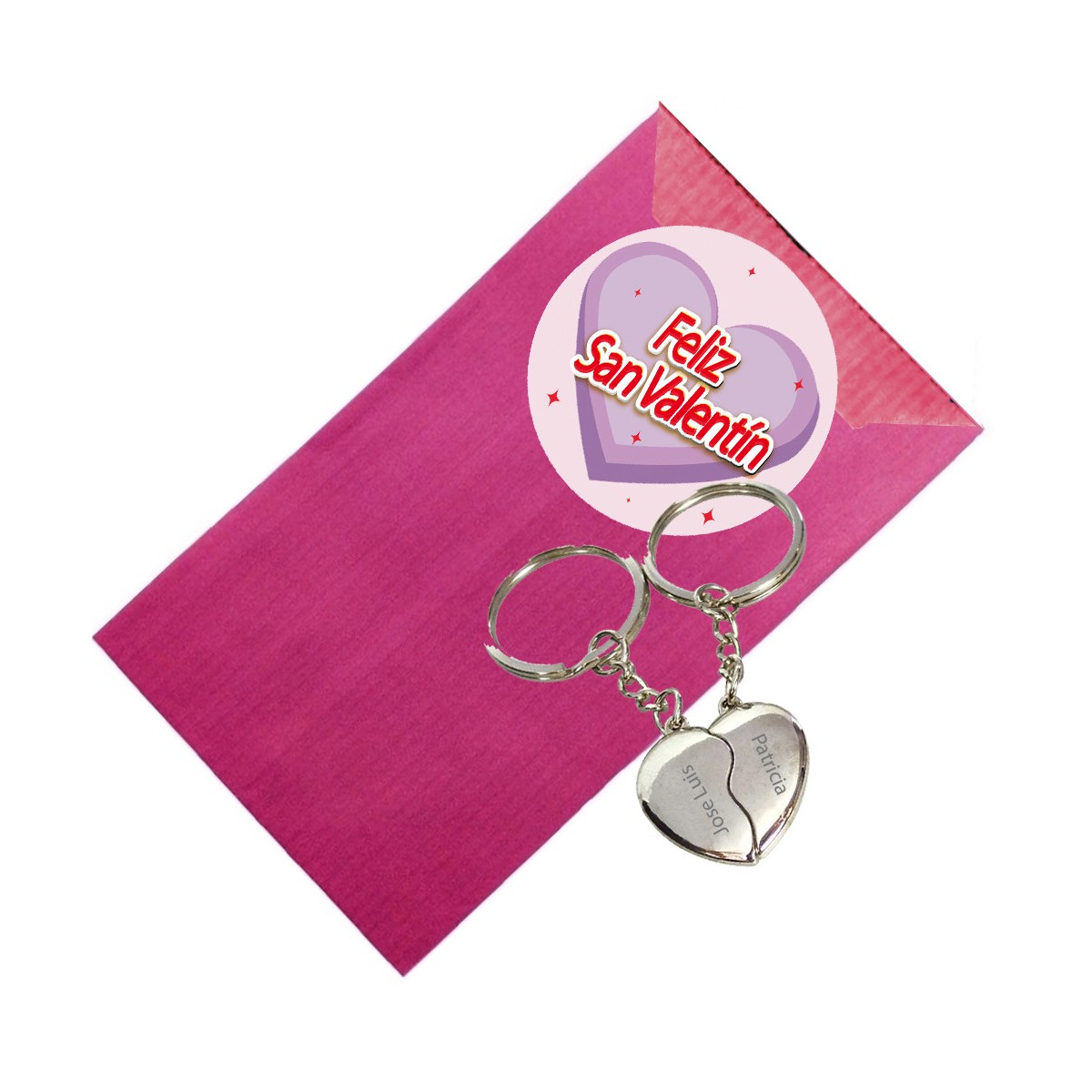 Porte clés coeur personnalisé pour la saint valentin