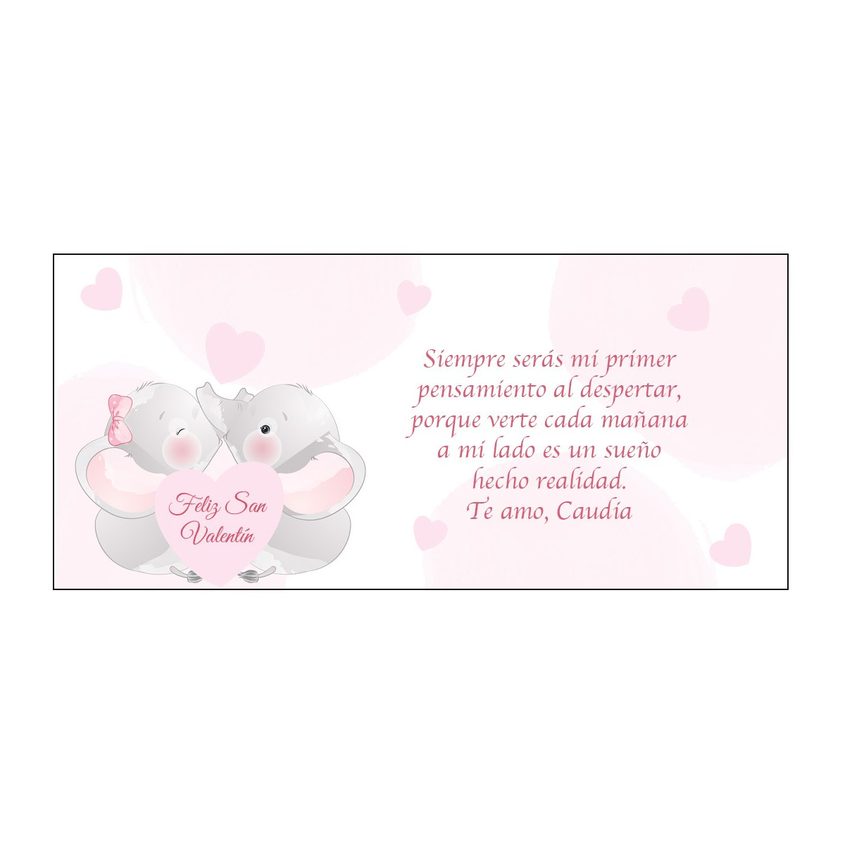Carte romantique Saint-Valentin