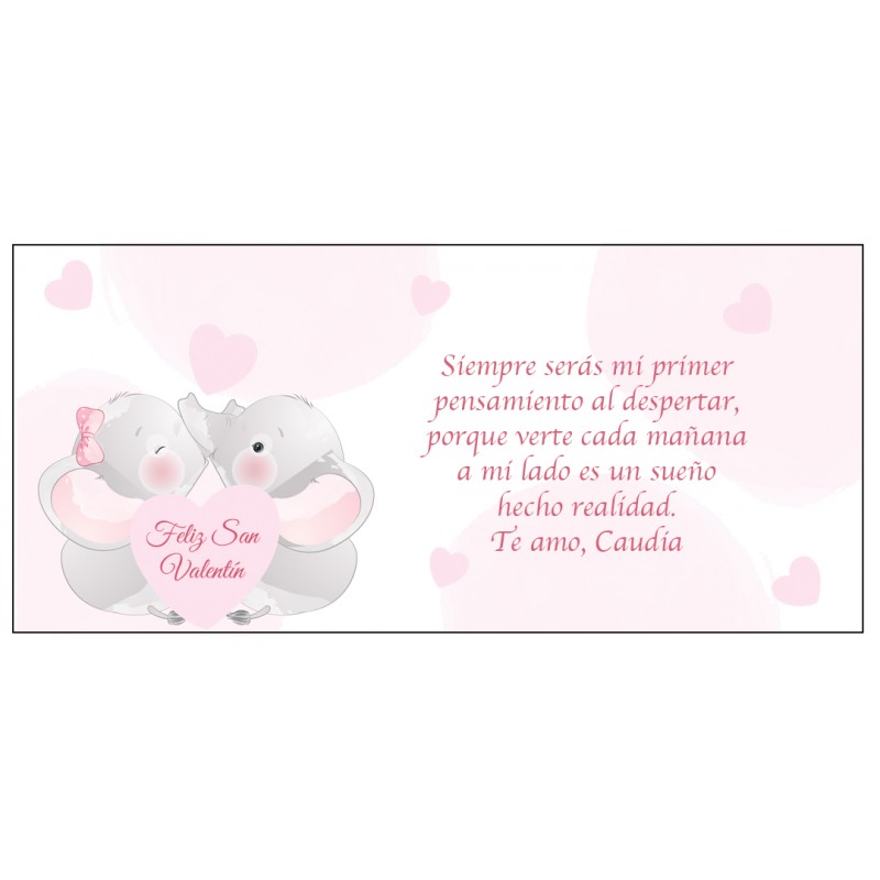 Carte romantique Saint-Valentin