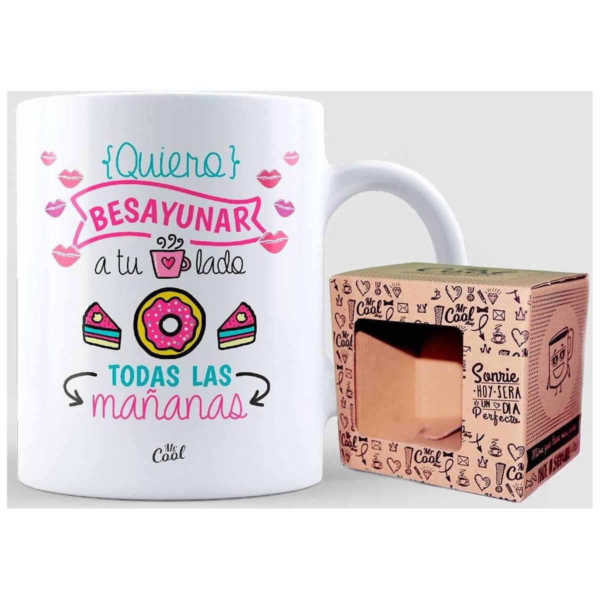 Tasses avec de jolis messages