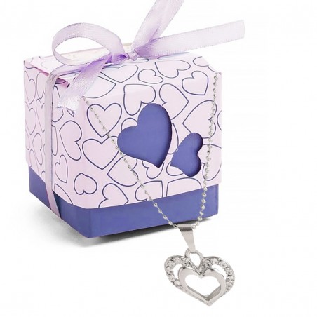 Pendentif coeur pour la Saint Valentin dans une boîte