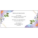 Invitations de mariage avec des fleurs