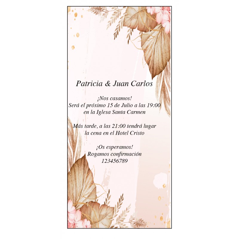 Invitations de mariage d automne