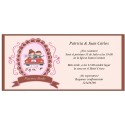 Invitations de mariage mariés dans une voiture