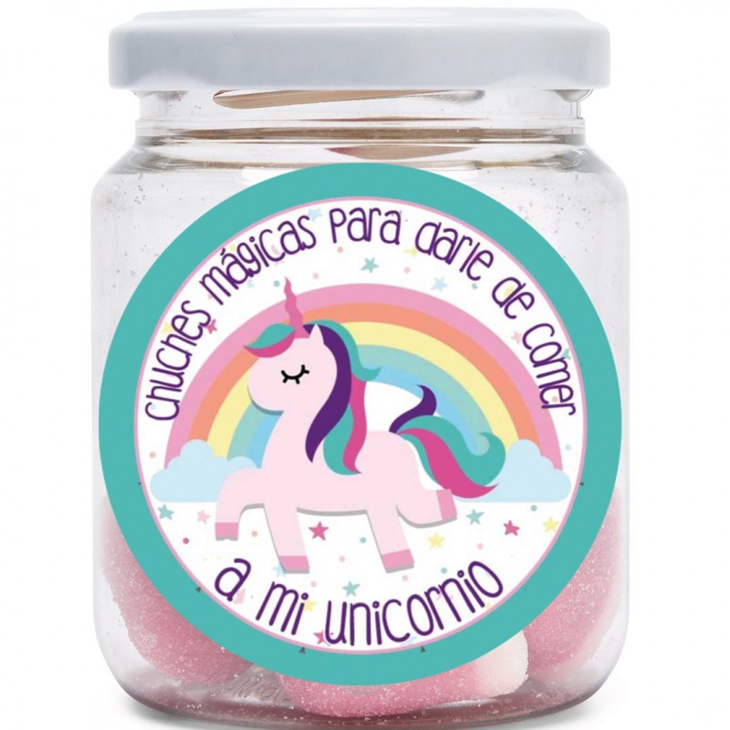 Pot de bonbons licorne