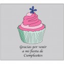 Autocollant de remerciement d'anniversaire