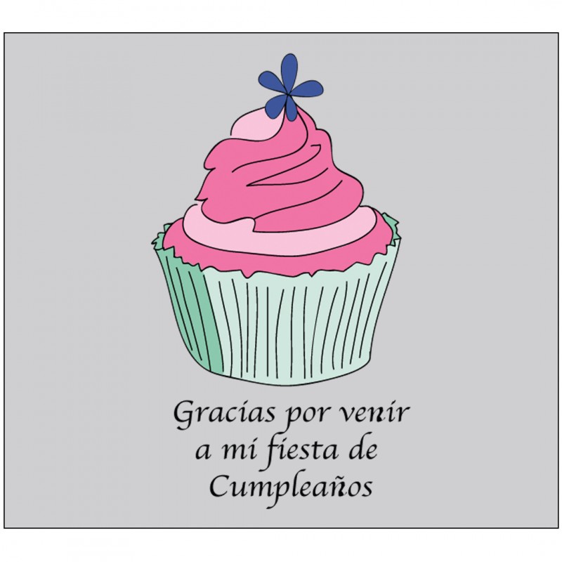 Autocollant de remerciement d'anniversaire
