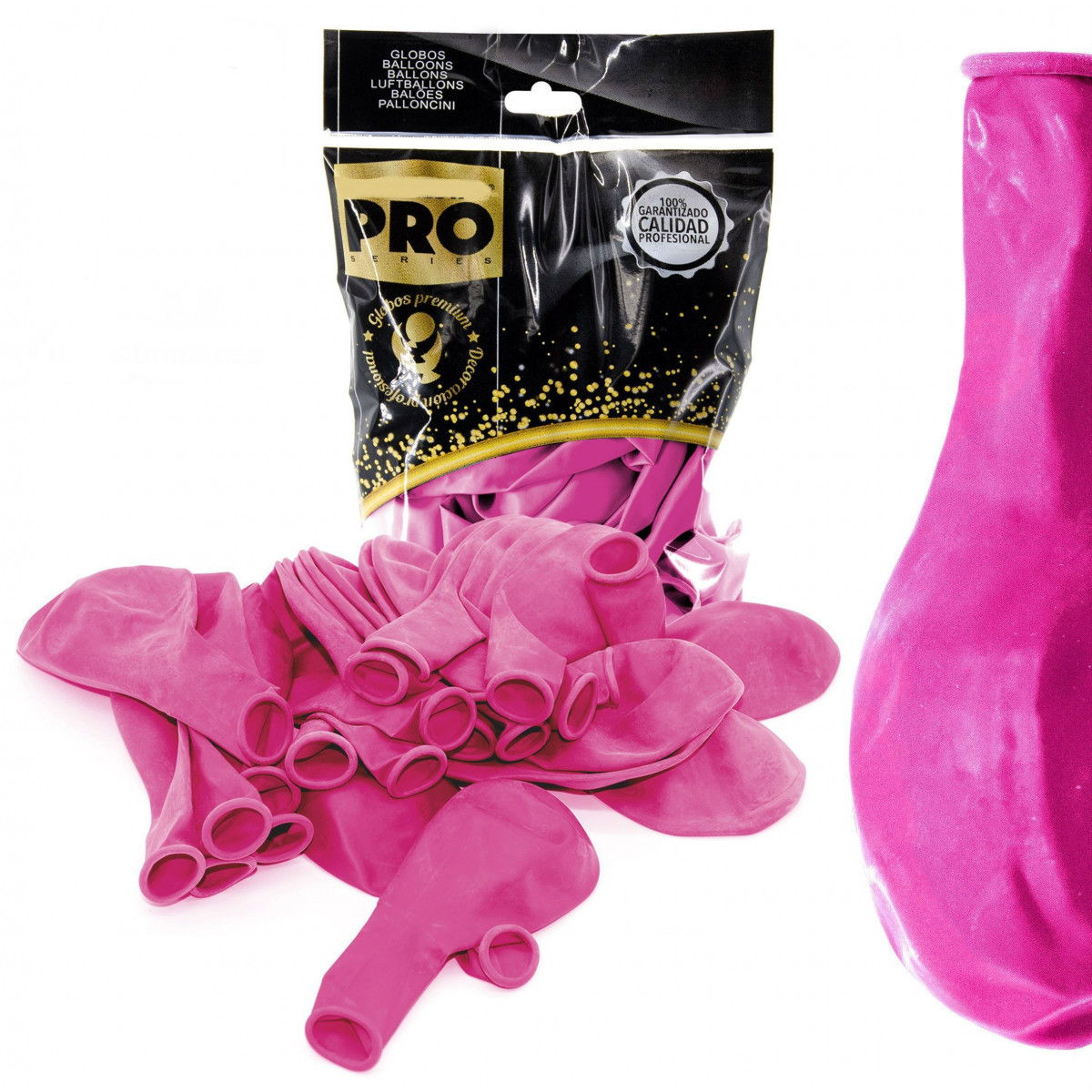 Pack de décoration avec des ballons professionnels. 50 unités