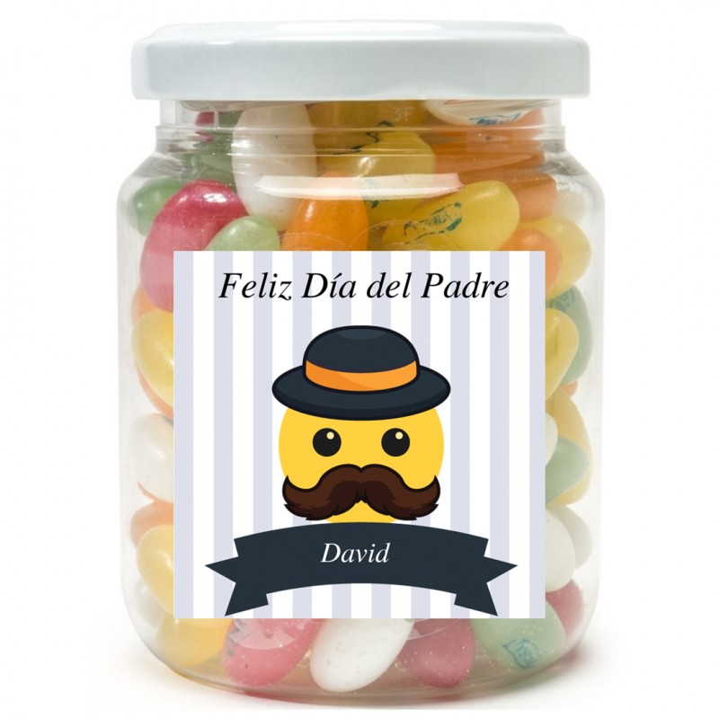 Pot de friandises personnalisées à offrir à papa