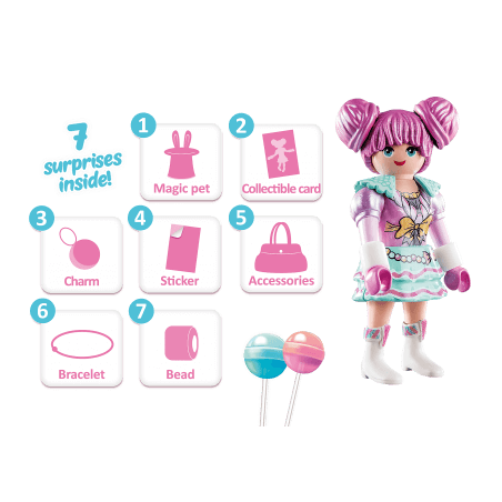 Boîte surprise avec Rosalee Candy World Playmobil série 1