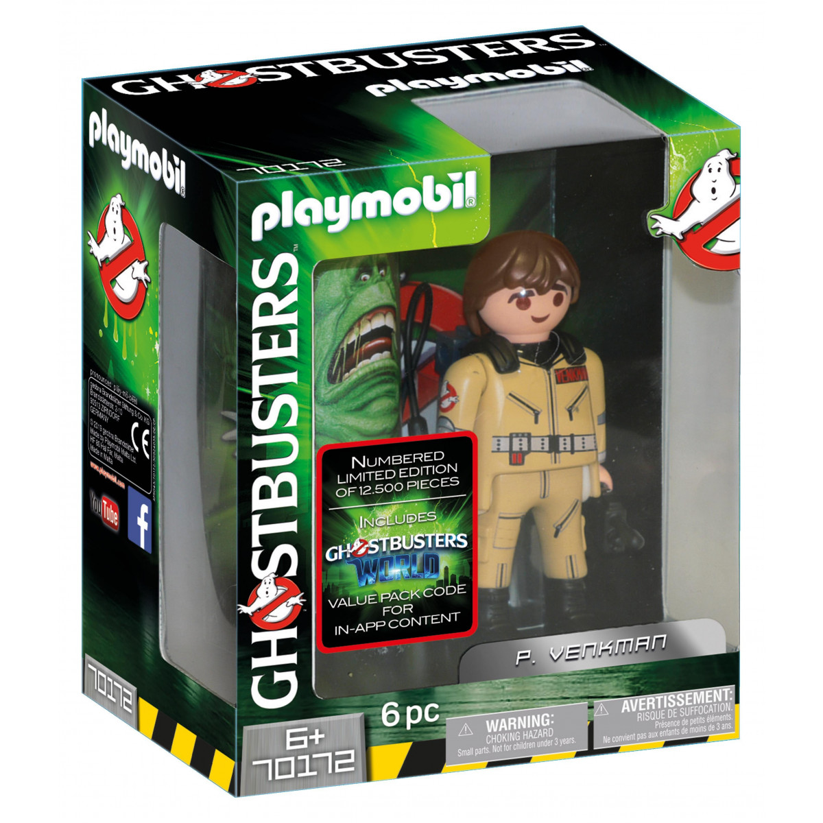 Figurine Playmobil P. Venkman collectionnable 15 cm