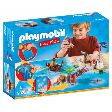Playmobil play map pirates avec accessoires