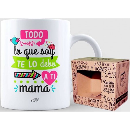 Mug cadeau pour maman avec une belle phrase