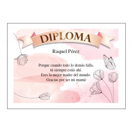 Diplôme de reconnaissance pour maman