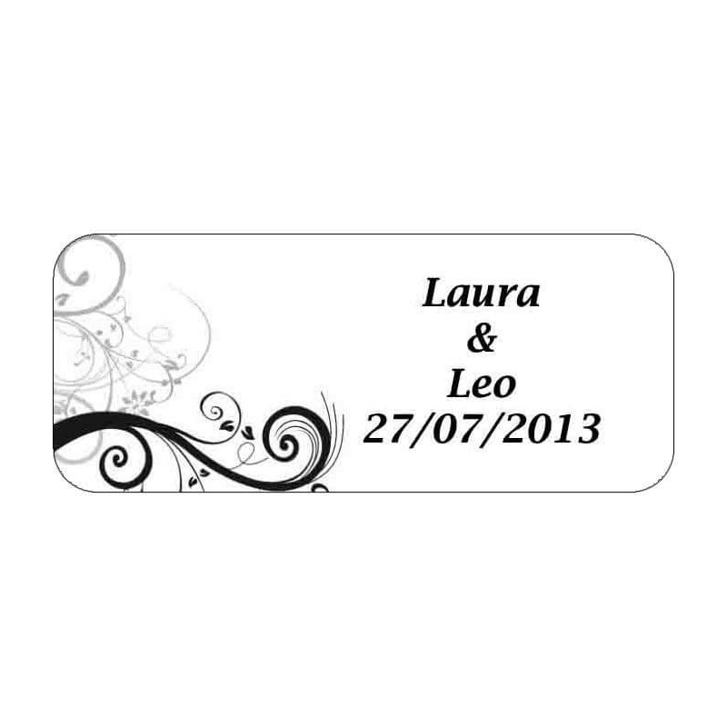 Etiquettes adhesives cadeaux invites mariage