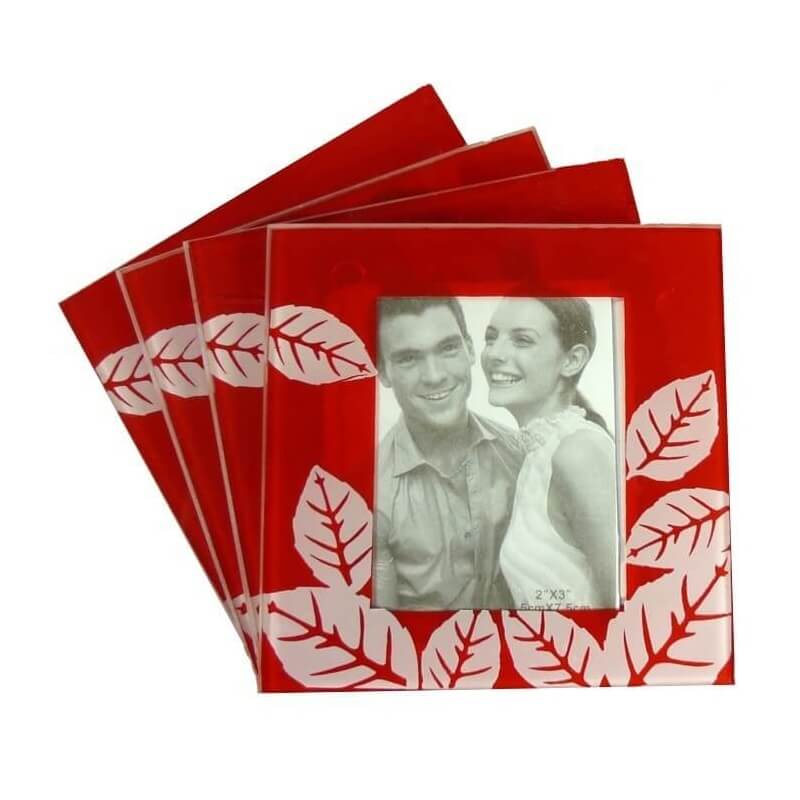 Sous-verres en verre pour photo