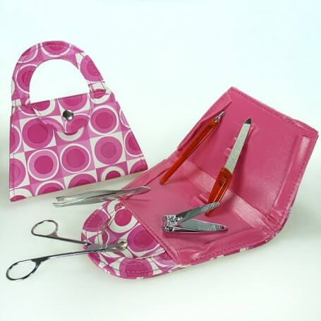 Set de manucure en forme de sac pour invités