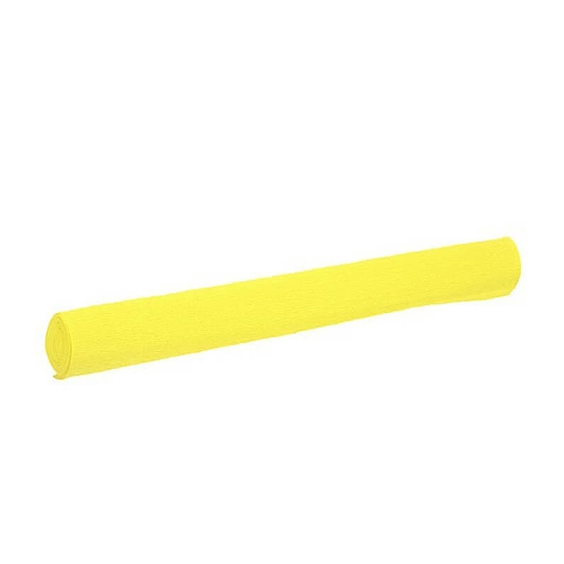 Papier crépon de décoration jaune