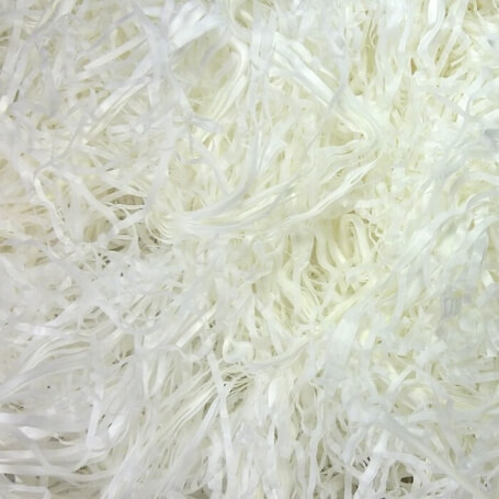 Paillettes en papier blanches pour remplissage