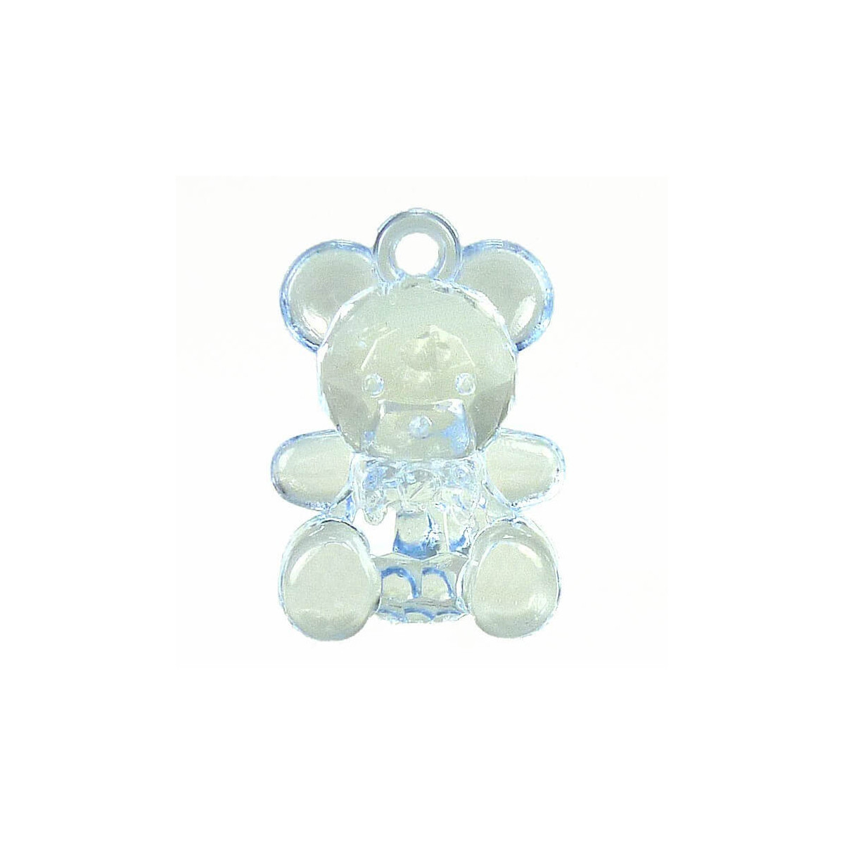 Ourson bleu pour décoration de baptême