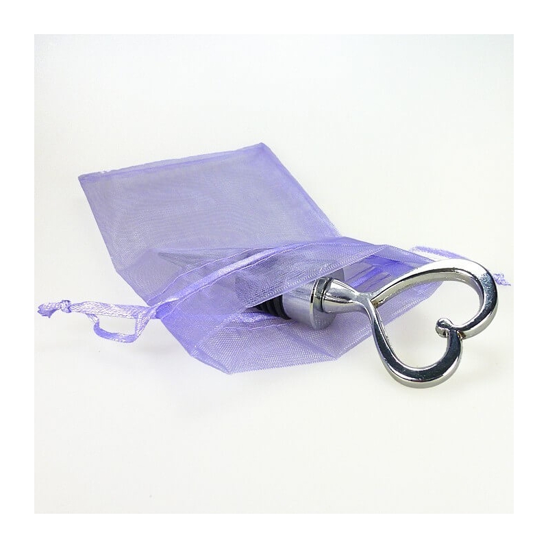 Bouchon de vin en forme de cœur dans un sac à offrir