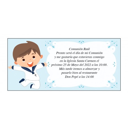 Invitation à La Communion De Garçon Raúl
