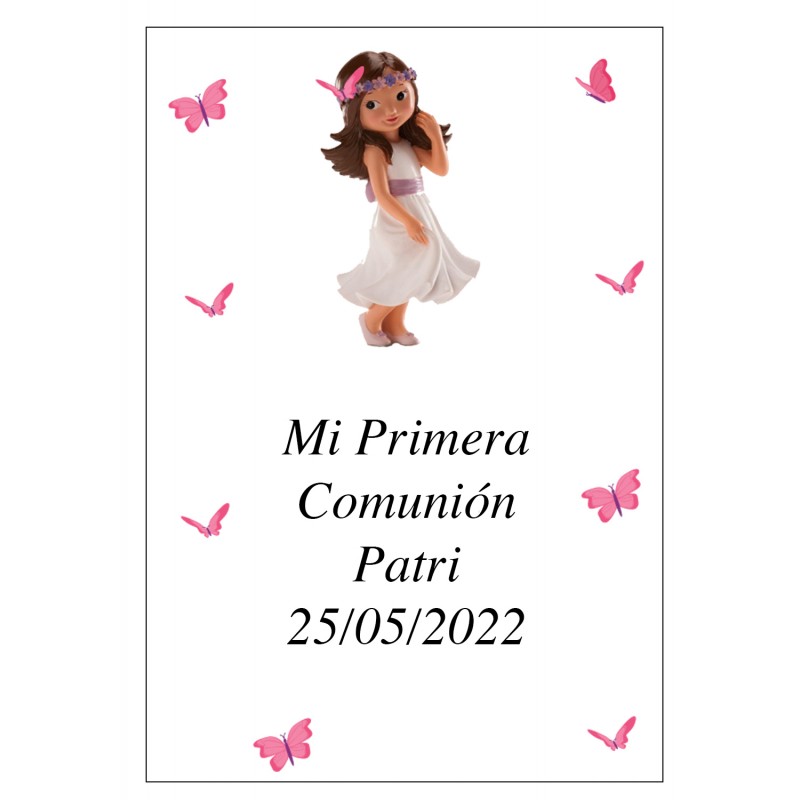 Sticker Personnalisé Communion Girl Patri 7 X 5