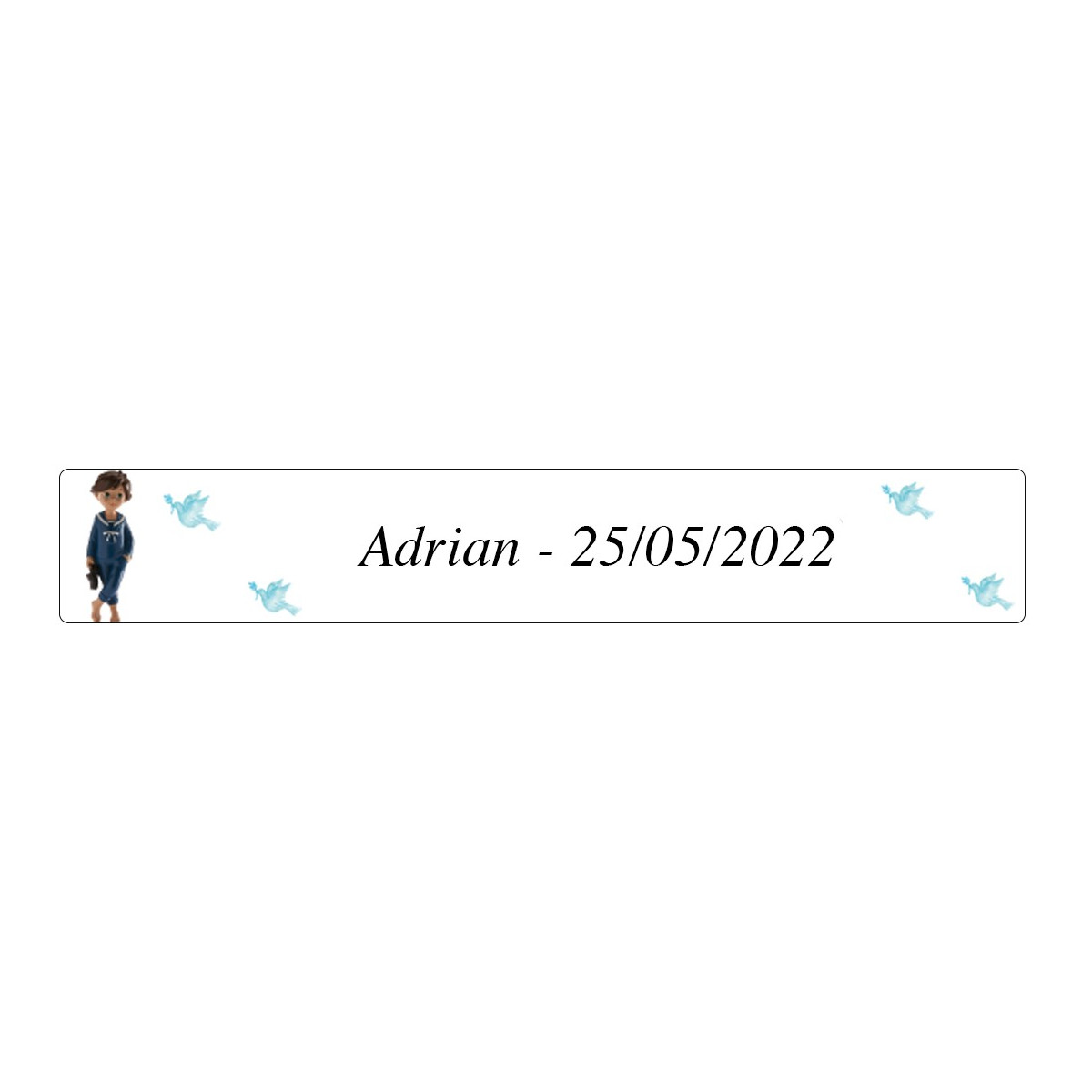 Premier garçon de communion adrian sticker