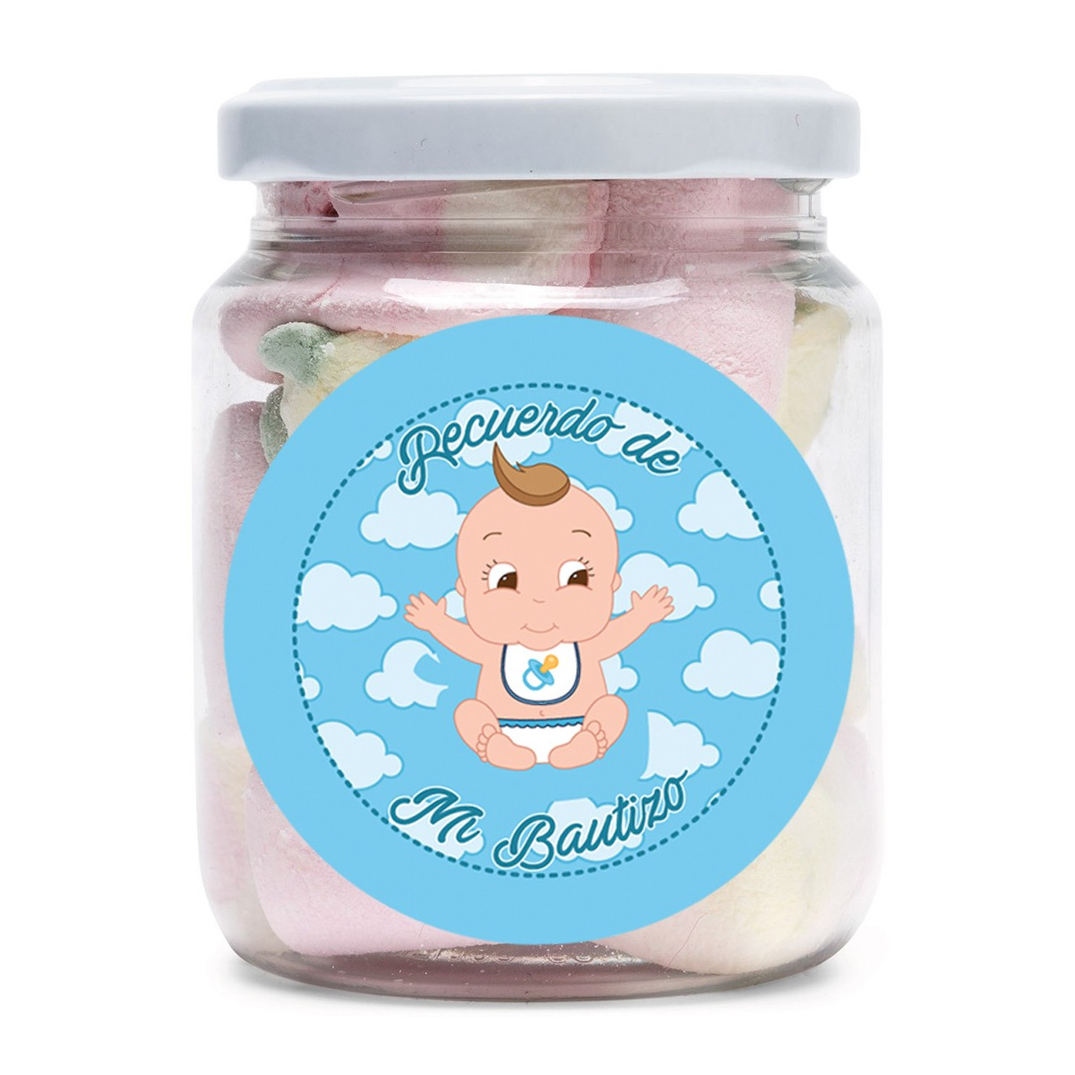 Bocaux de bonbons pour baptêmes