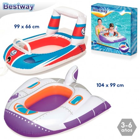 Bateau enfant véhicules 2 m gonflable 104 x 99 cm