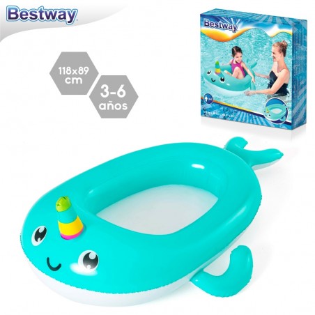 Bateau pour enfants rino 3 6 ans gonflable 118 x 89 cm