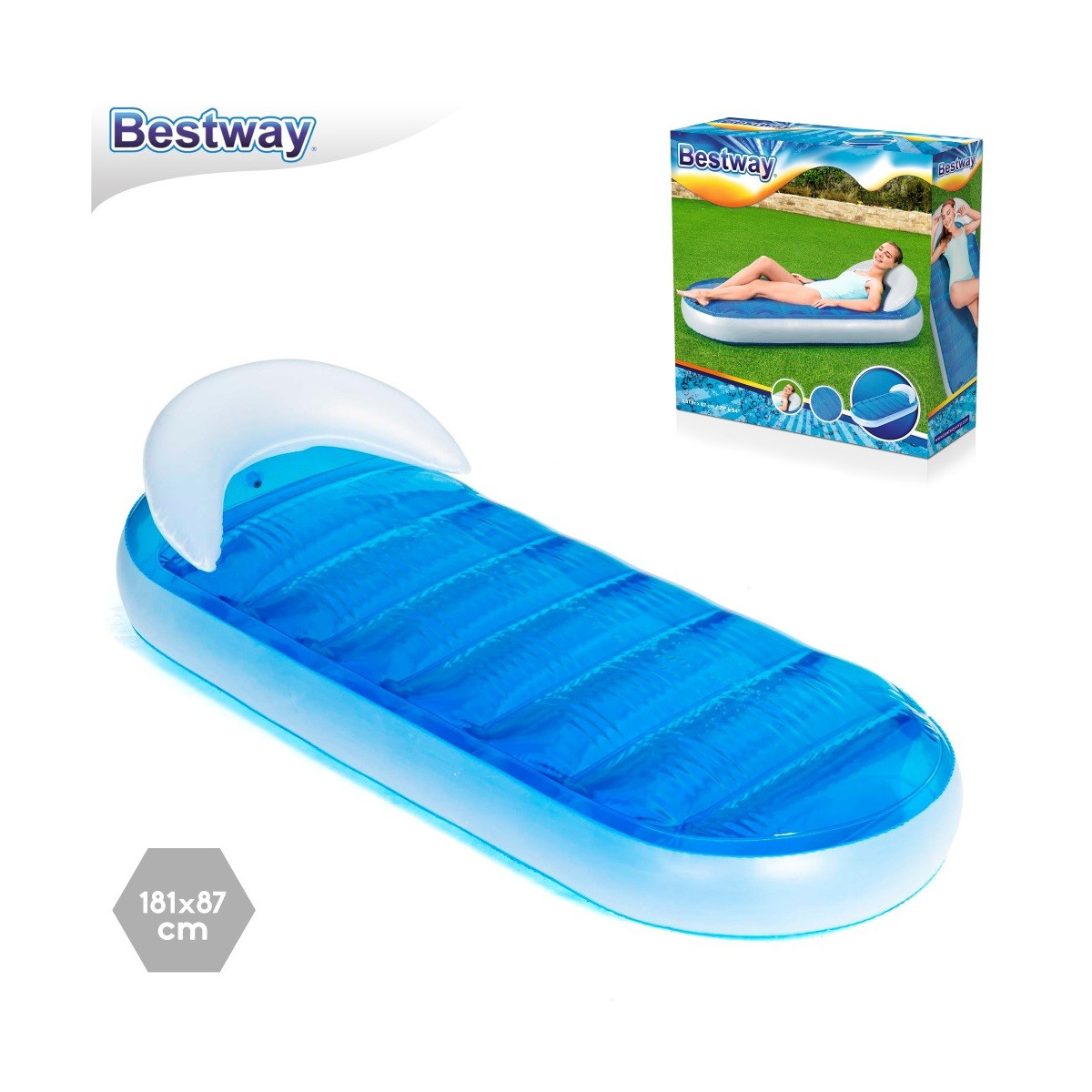 Transat de piscine gonflable