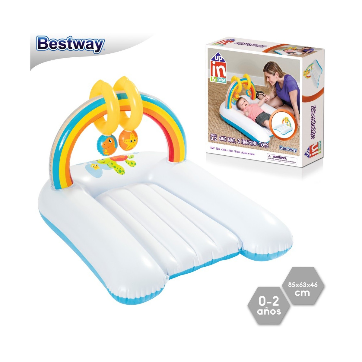 Matelas à langer Up-in-Over 81 x 63 x 46 cm