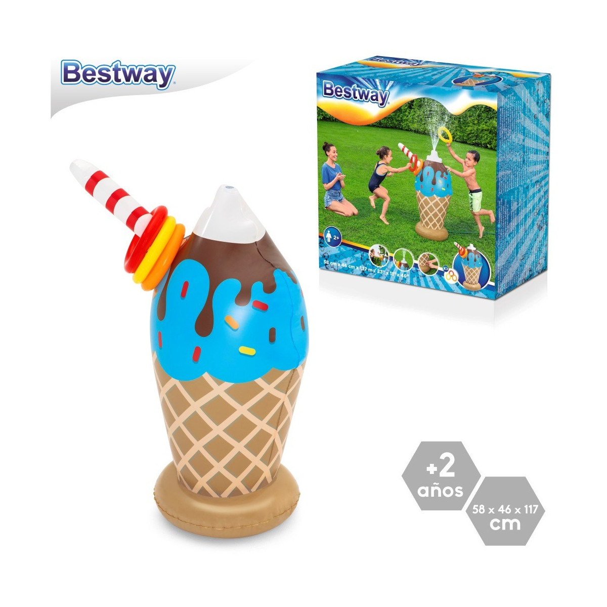 Gobelet à glace gonflable vaporisateur