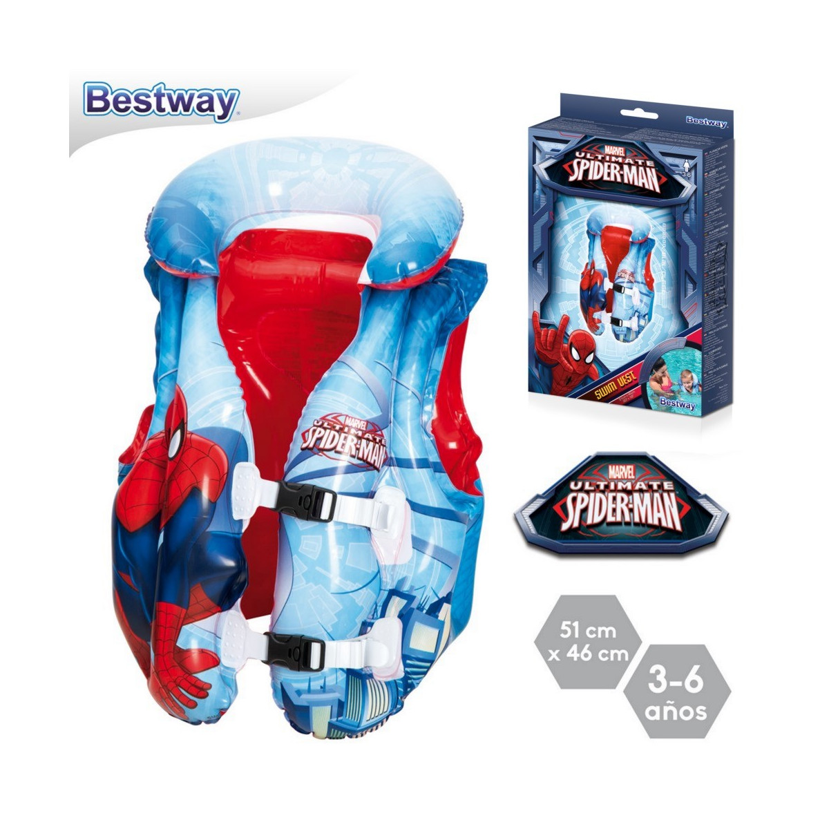 Gilet spiderman 51 x 46 cm