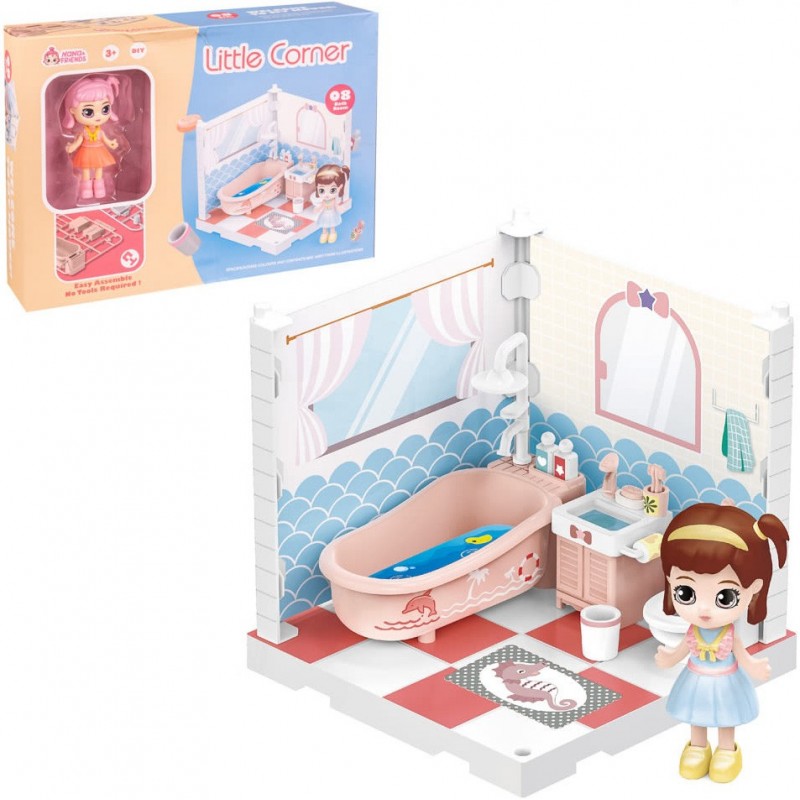 Meubles de salle de bain pour poupées de collection little corner